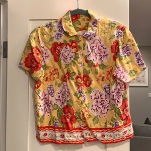 Vintage Floral Blouse